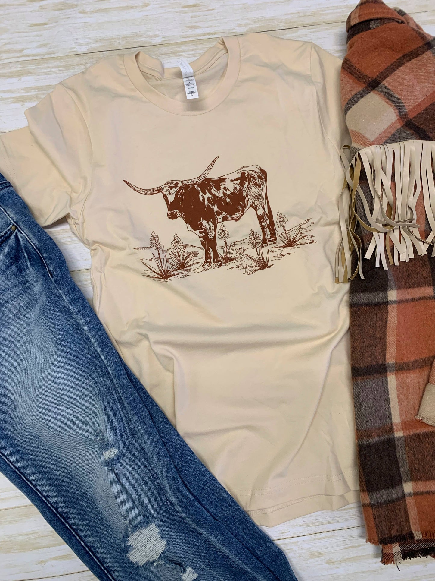 Longhorn and Yucca - graphic tee