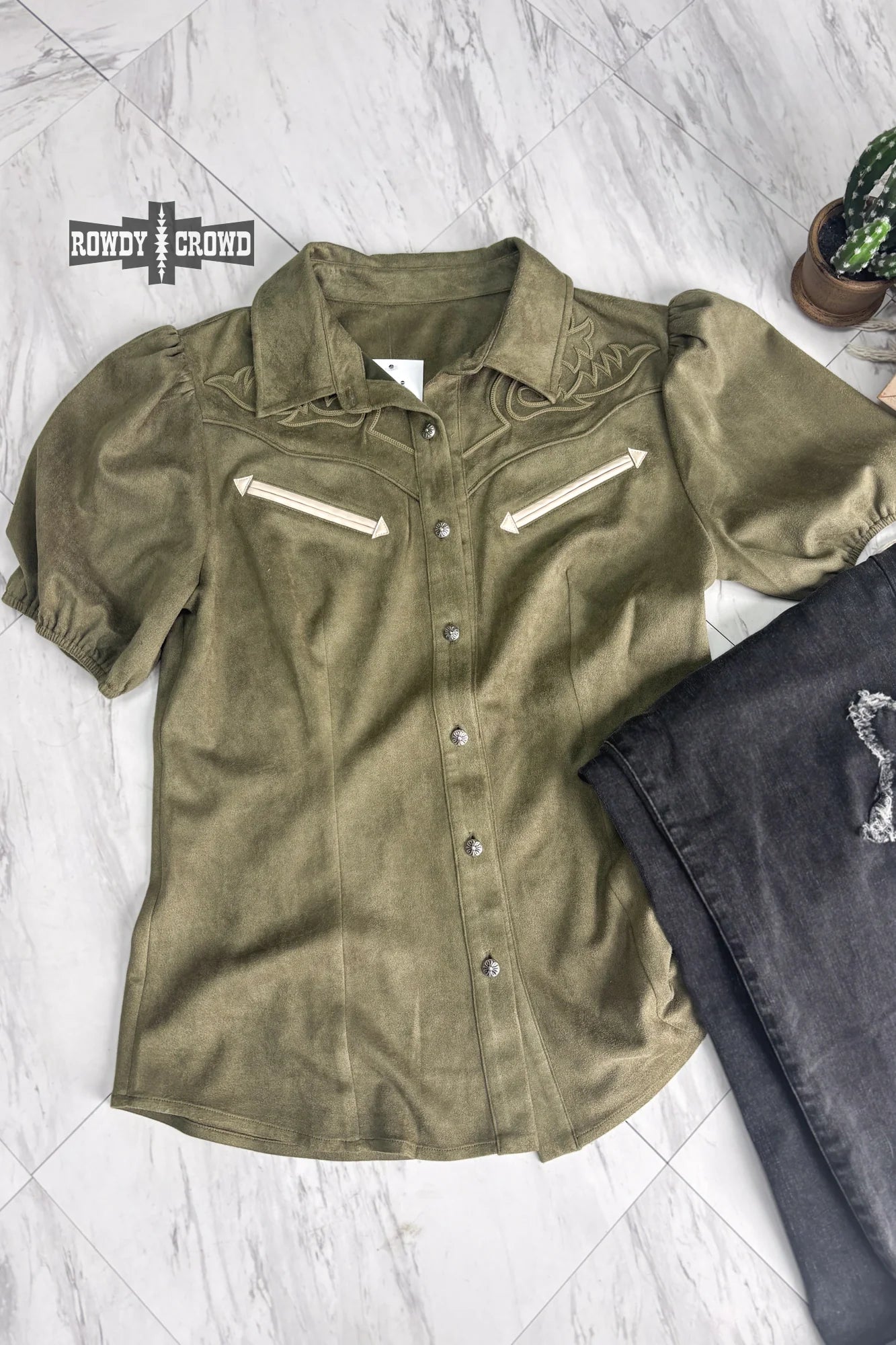 Calaboose Top-Olive