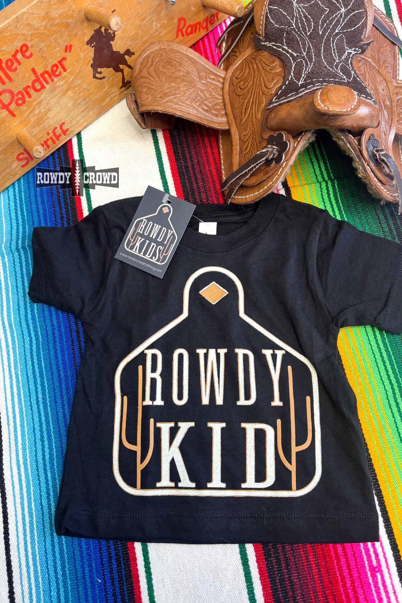 Rowdy Kid Tee- Brown