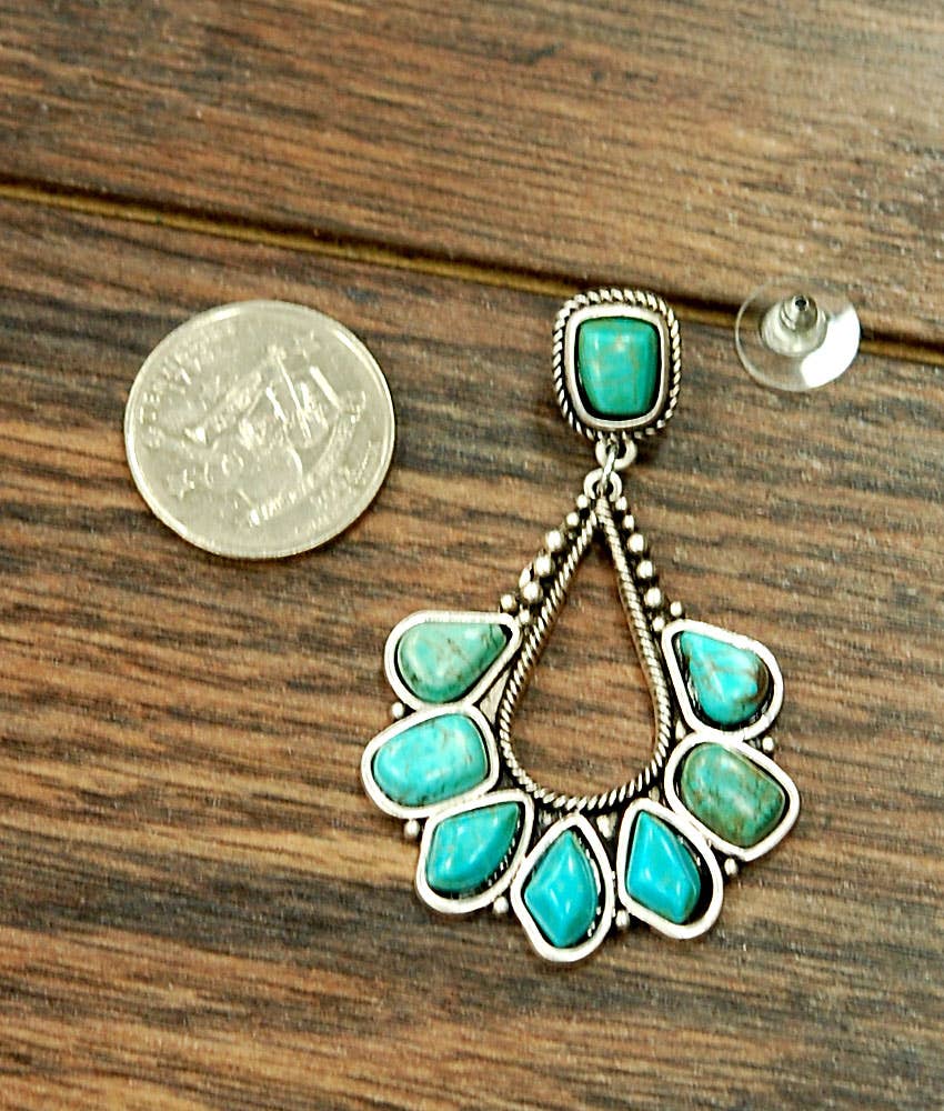 Navajo Turquoise Post Earrings
