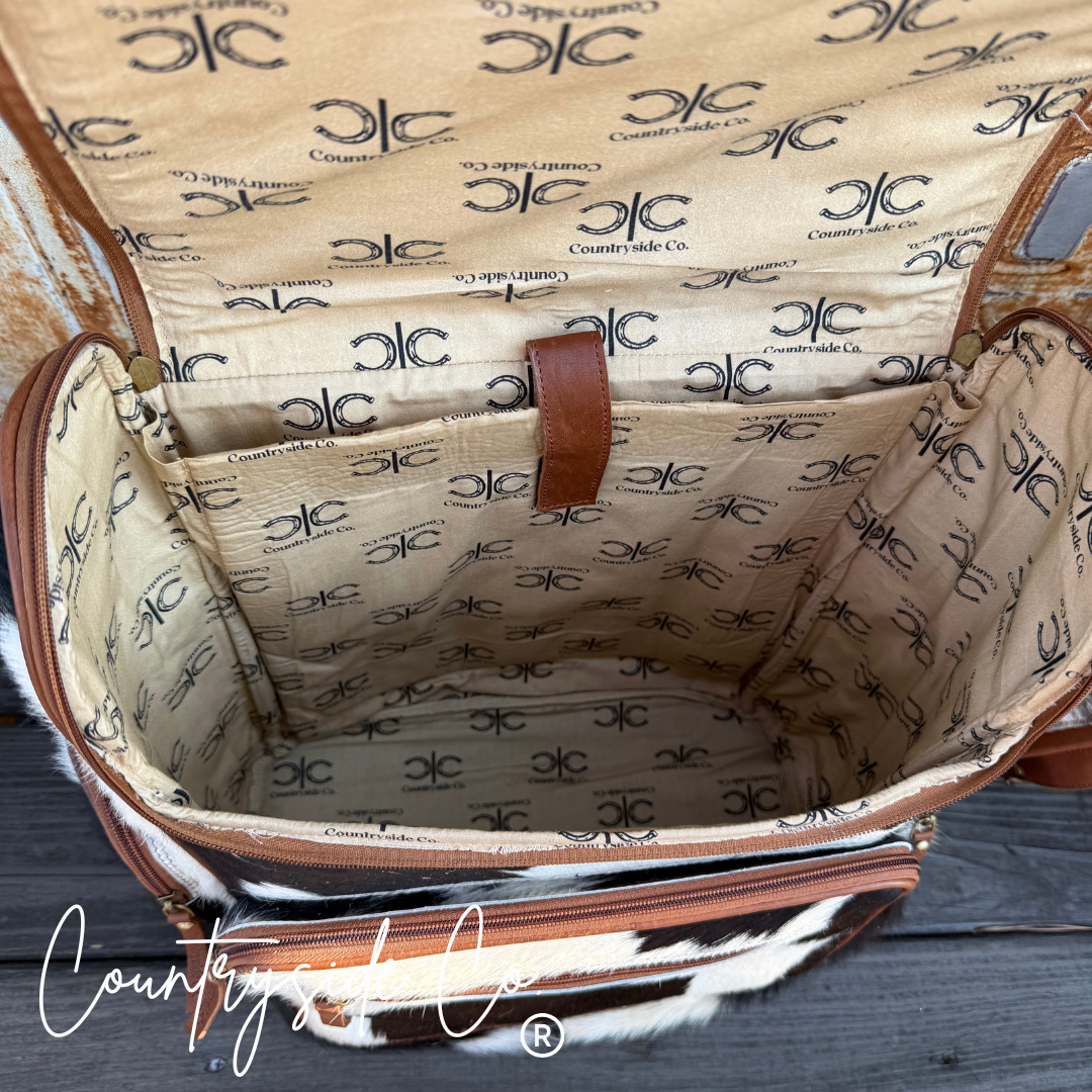 Mesa Cowhide Backpack Diaper Bag, Laptop Bag