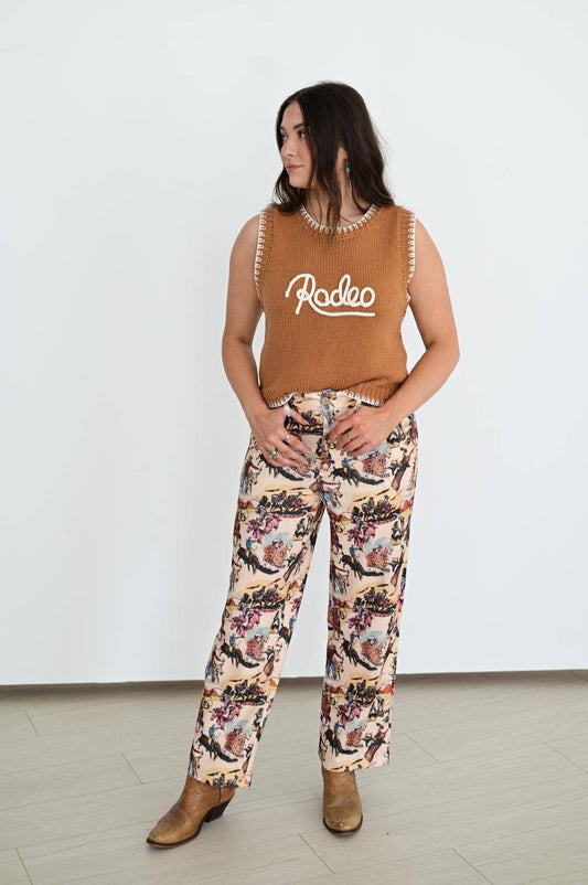 VINTAGE COWBOY CROPPED PANT
