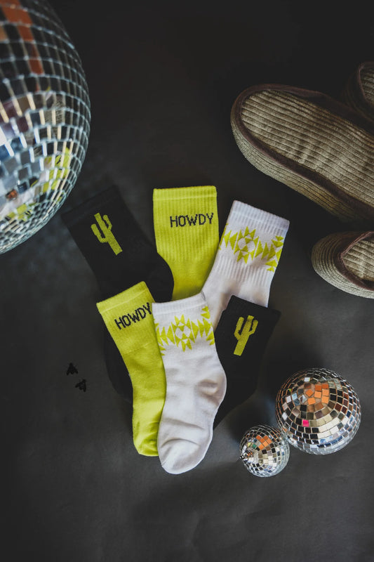 SOCK EM SILLY *CACTI NEON Kids