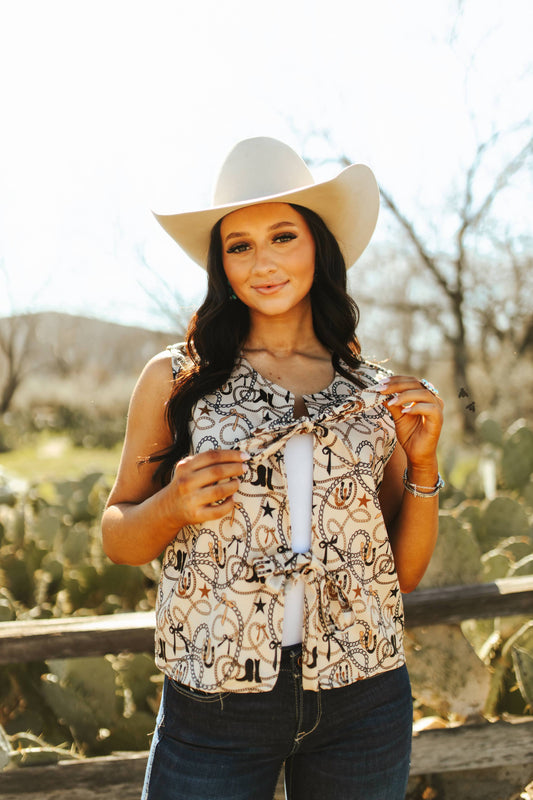 RUSTIC LINKS VEST: L/XL
